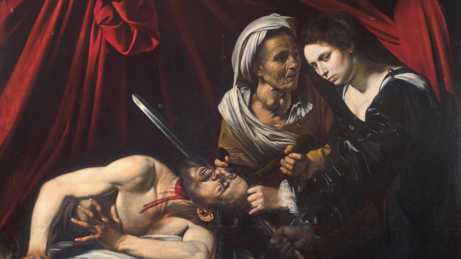 Attribué à Michelangelo Merisi, dit Caravage (1571-1610), Judith tranchant la tête... Judith et Holopherne, une affaire pas encore tranchée
