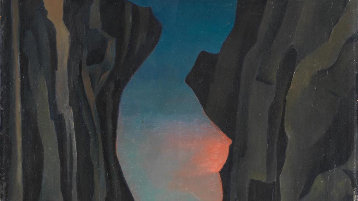 Jane Graverol (1905-1984), Le trait de lumière, 1959, huile sur isorel, 60 x 80 cmAdjugé... Deux records mondiaux pour les artistes femmes surréalistes
