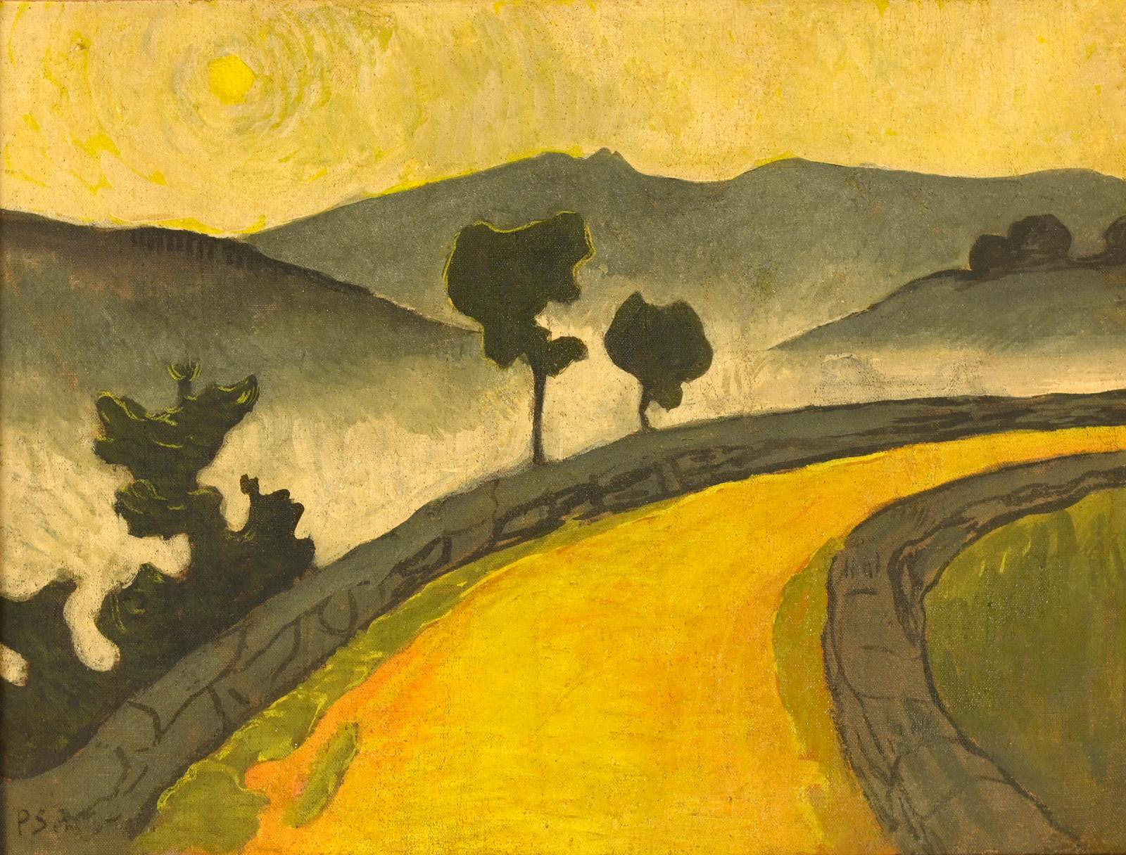 On the Yellow Road of a Painting by Paul Sérusier, in Brittany