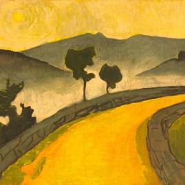 On the Yellow Road of a Painting by Paul Sérusier, in Brittany