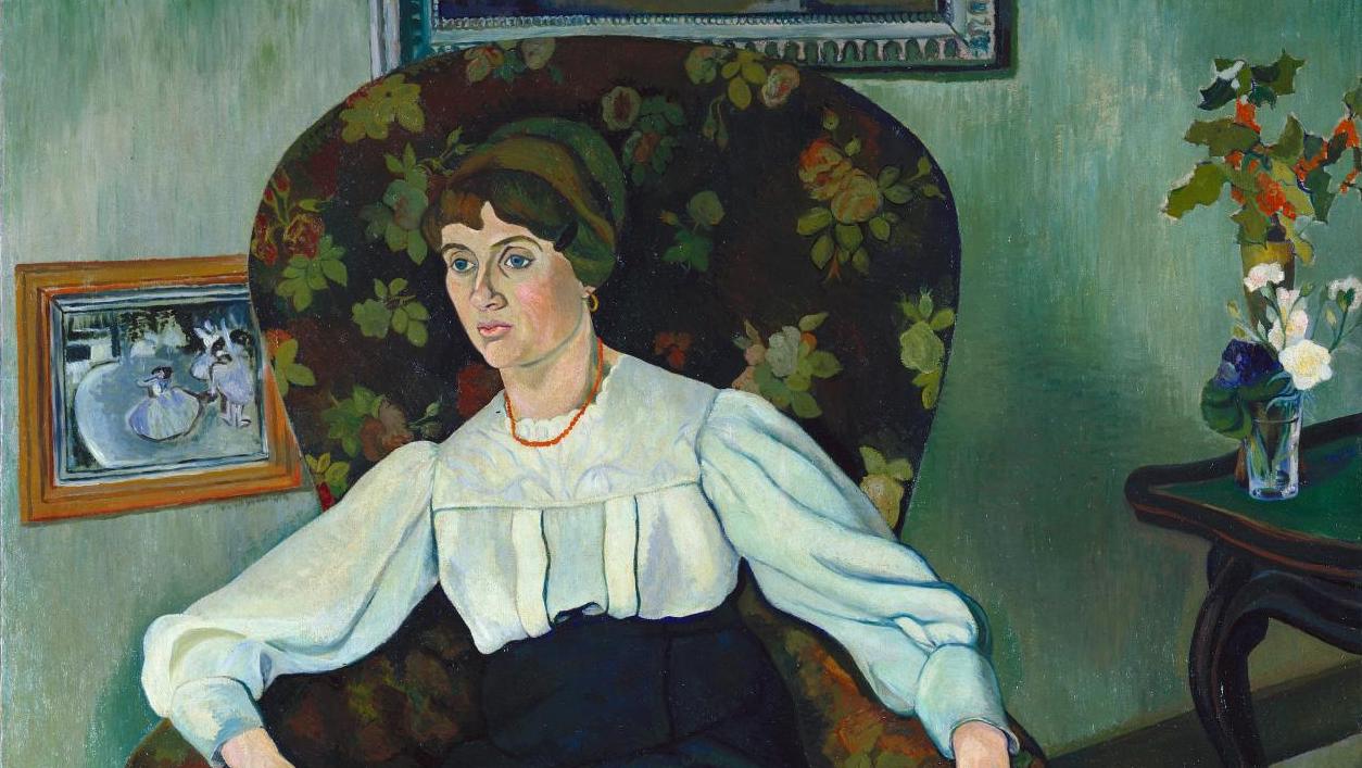 Suzanne Valadon (1865-1938), Marie Coca et sa fille Gilberte, 1913, huile sur toile,... Première retrospective Valadon à Metz