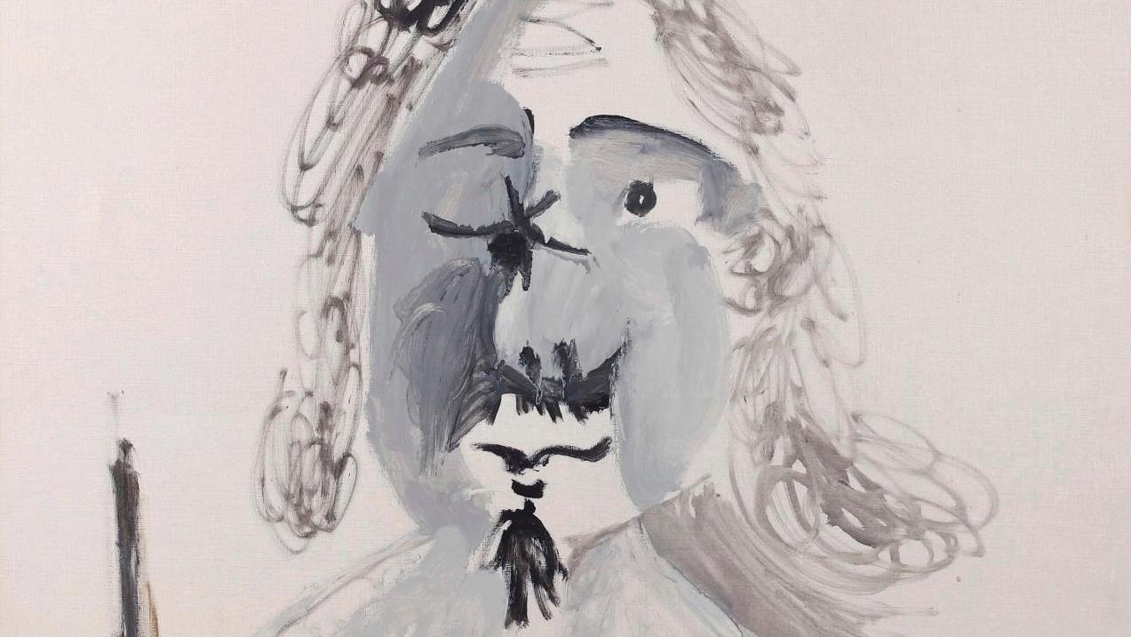 Pablo Picasso (1881-1973), Le Peintre I, 1967, huile sur toile, signée et datée « 21/2/67 »,... Les Consten, des collectionneurs esthètes et érudits