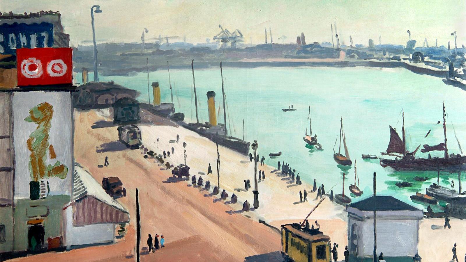 Albert Marquet, Le Quai du Havre, 1934, huile sur toile, 65 x 81 cm. © Musée des... Marquet accoste au Havre