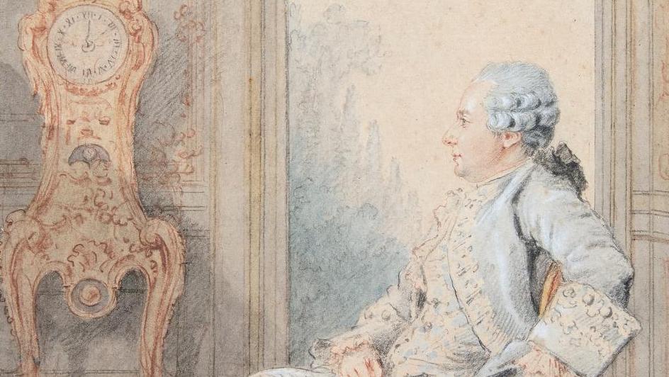 53 320 €Portrait de Jean-Benjamin de La Borde (1734-1794), premier valet de chambre... Cote : Louis Carrogis, dit Carmontelle