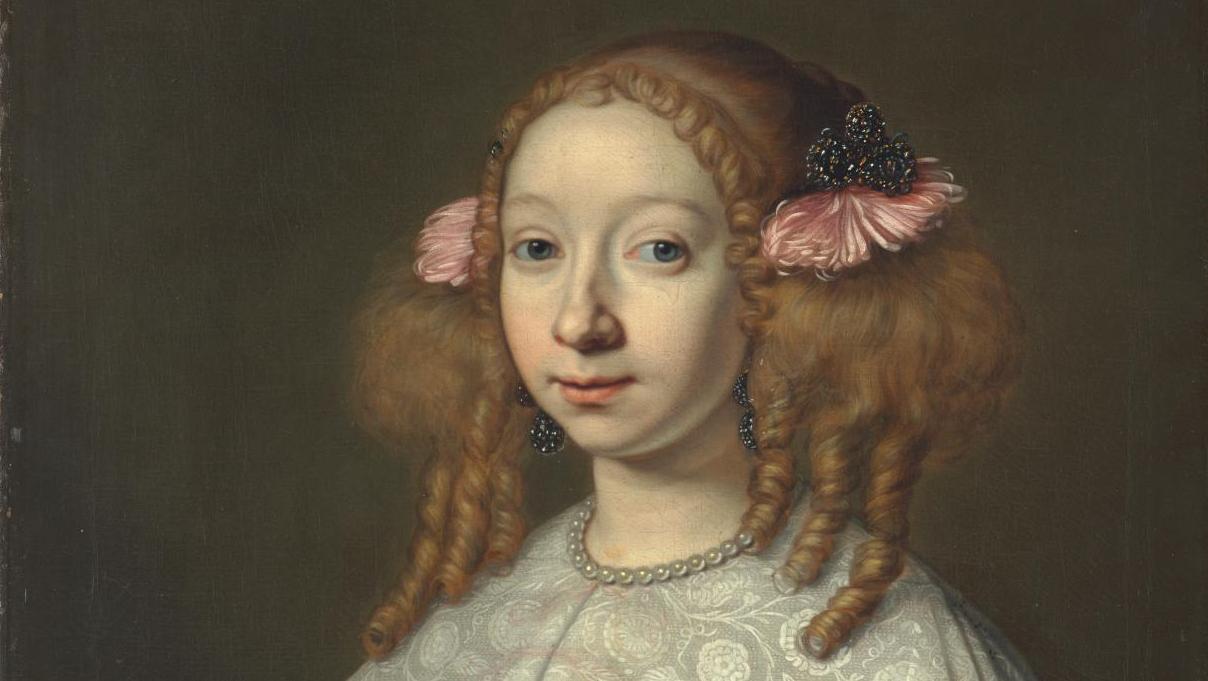 Lodewijk van der Helst (1642-1693), Portrait d’Adriana Hinlopen, épouse de Johannes... Des cheveux et des poils au MAD