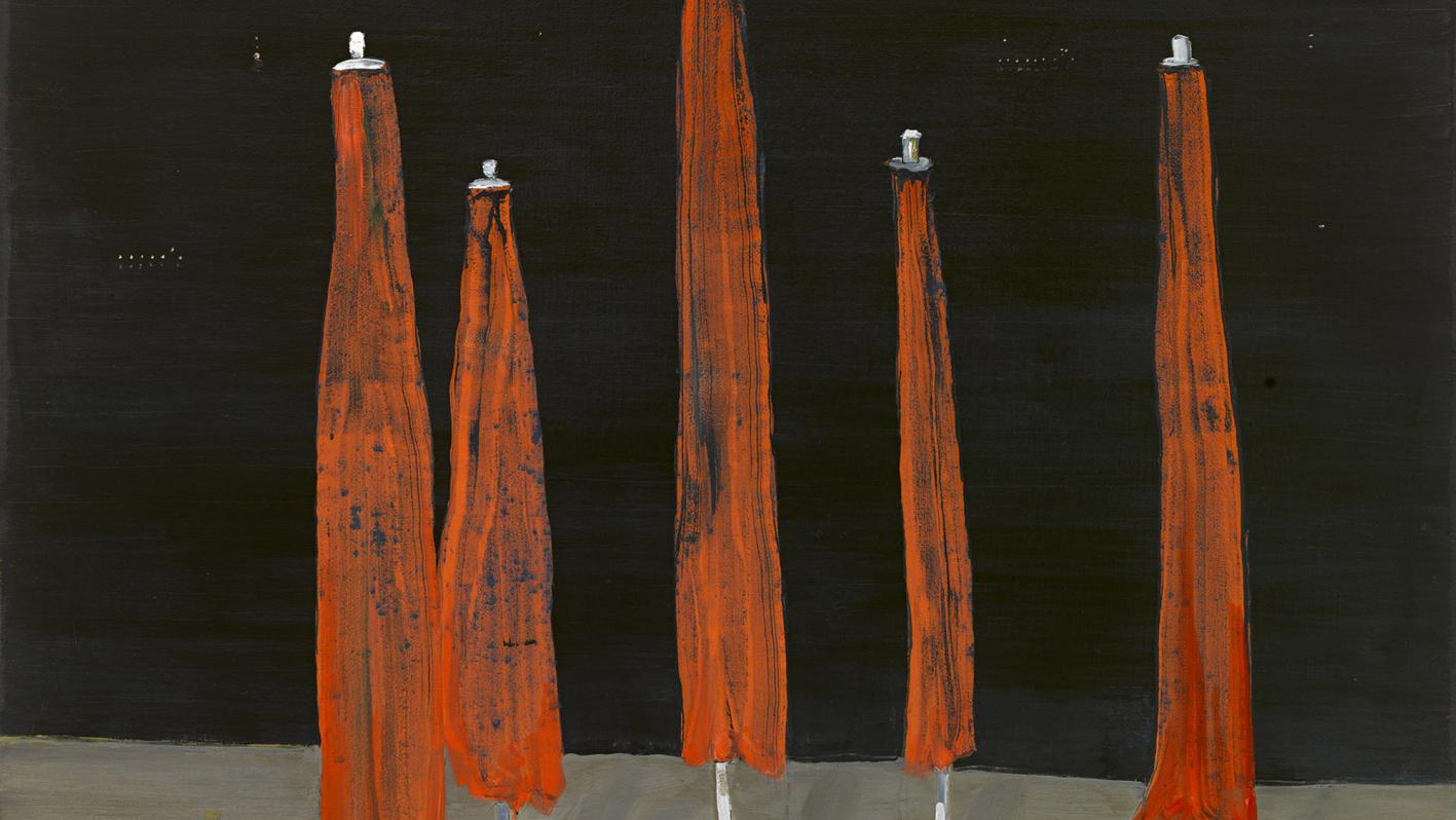 Norbert Schwontkowski (1949-2013), Sopot, 2010, huile sur toile, 200 x 180 cm. Courtesy... La Villa Carmignac explore l’île intérieure des artistes