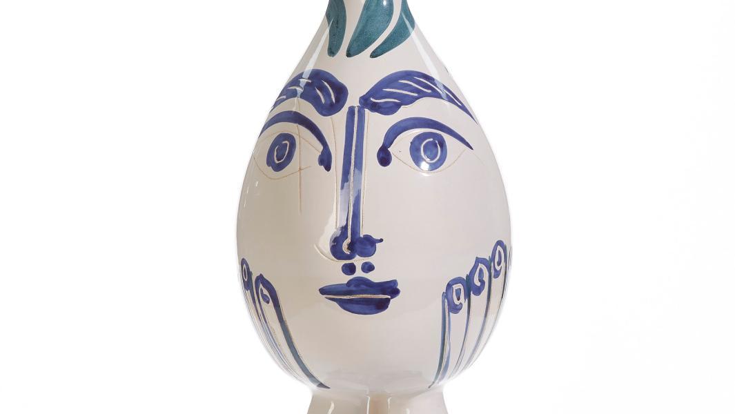 Pablo Picasso (1881-1973) et atelier Madoura. vase tripode, 1951, céramique émaillée... Pablo Picasso de retour à Vallauris