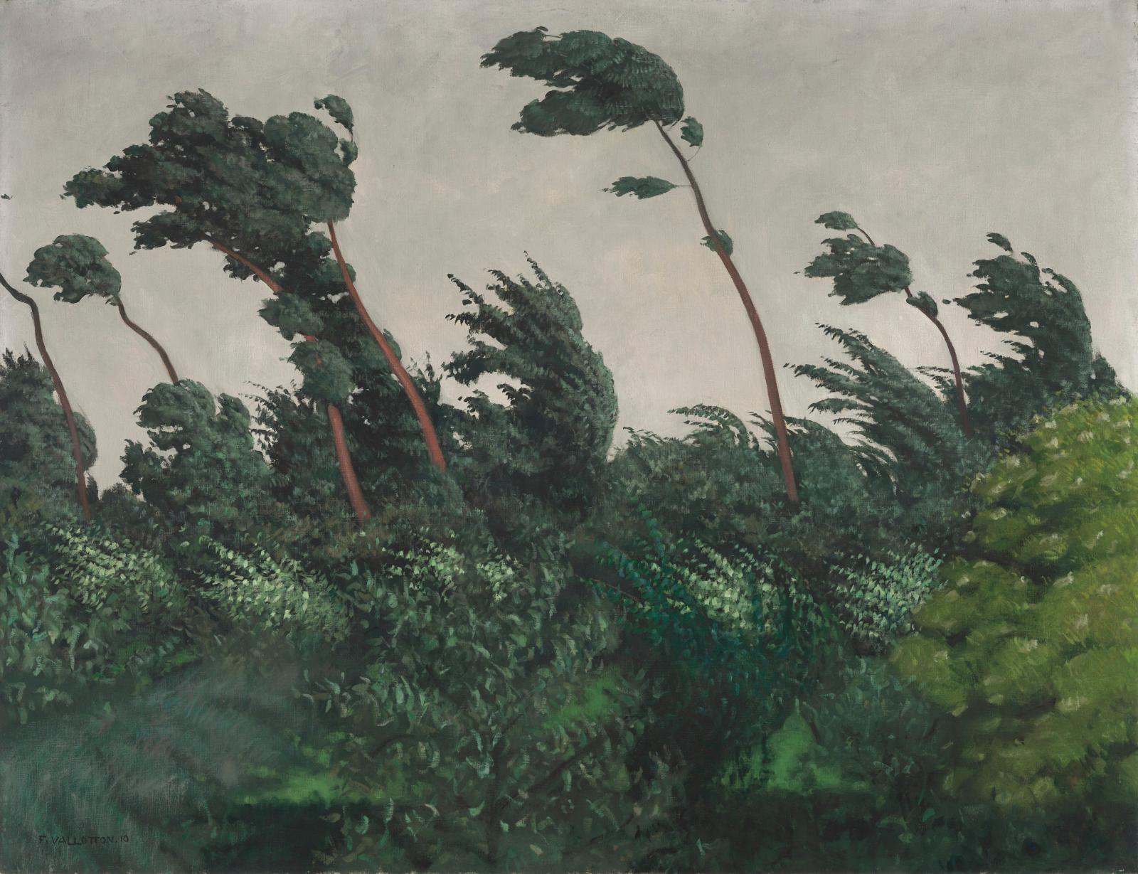 Félix Vallotton (1865-1925), Le Vent, 1910, huile sur toile, 89,2 x 116,2 cm, Washington, National Gallery of Art.