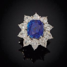 Le bleu royal d'un saphir de Ceylan - Panorama (après-vente)