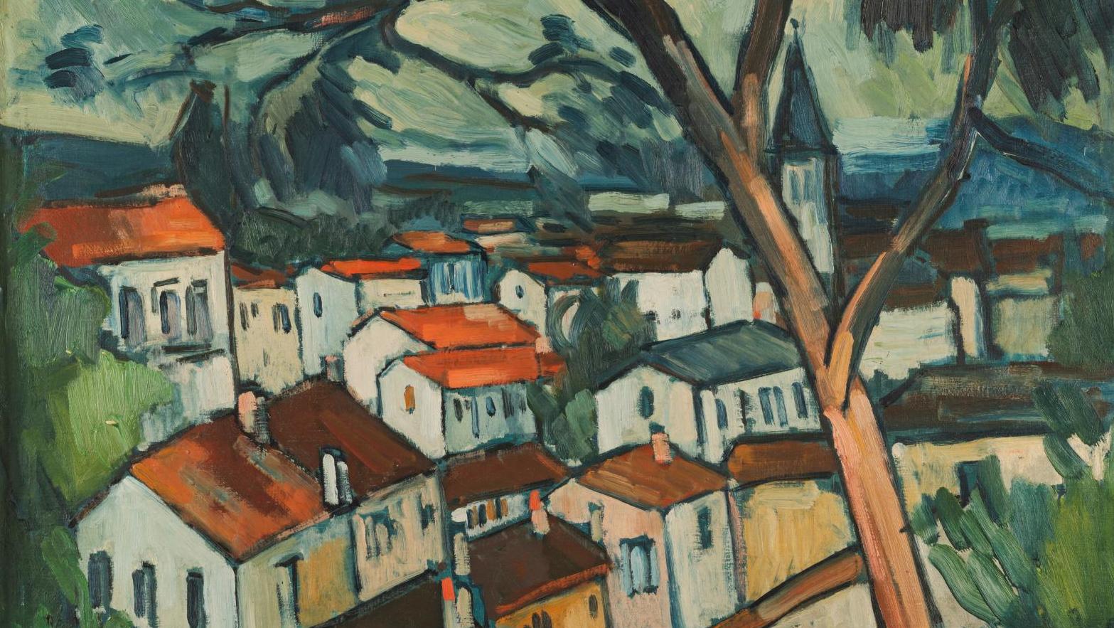 Maurice de Vlaminck (1876-1958), Village, huile sur toile, vers 1909, 69 x 84 cm.... Vlaminck, de la nature à la couleur