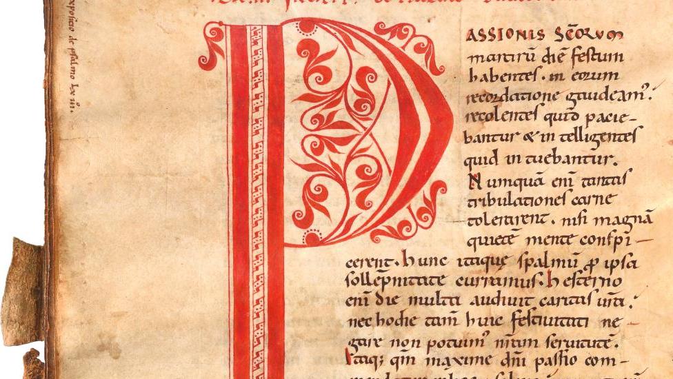 Dernier quart du XIe siècle. Saint Augustin, Enarrationes in psalmos (commentaires... Saint Augustin copié au XIe siècle