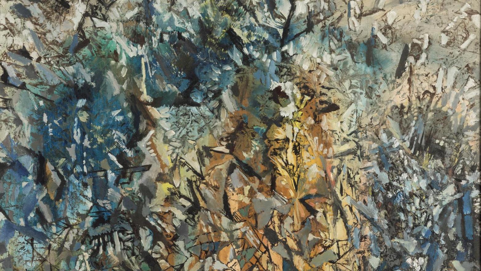 Endre Rozsda (1913-1999), Quiberon, toile signée, titrée au dos, 73 x 92 cm (détail). Estimation :... L’art abstrait polymorphe d’Endre Rozsda