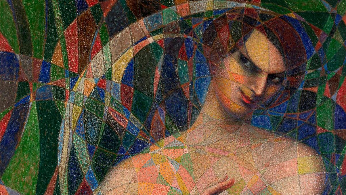 Boleslas Biegas (1877-1954), La Danse du mépris, huile sur carton marouflé sur toile,... Boleslas Biegas, un peintre avec le compas dans l’œil