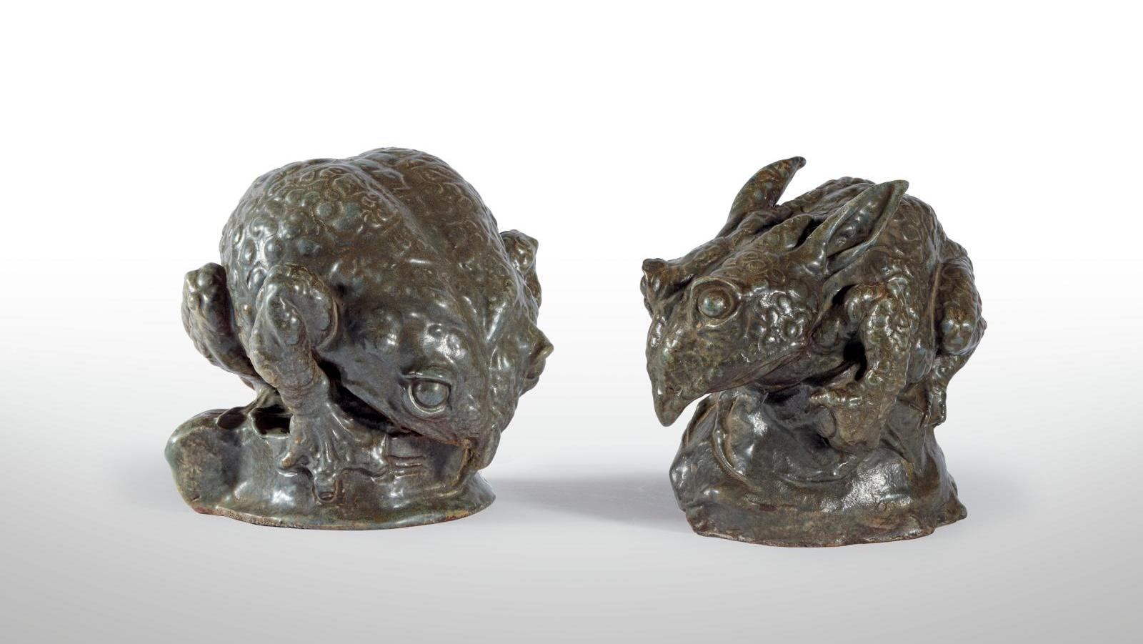 Jean Carriès (1855-1894), «Grenouille aux oreilles de lapin», c. 1891, stoneware,... Two Amphibians Make the Headlines 