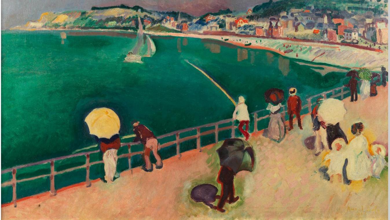 Raoul Dufy (1877-1953), La baie de Sainte-Adresse, 1906, huile sur toile, 63 x 80... Quand Delon rime avec passion