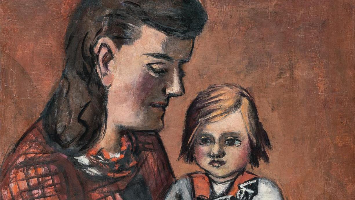Max Beckmann (1884-1950), Portrait de Rietje & Nelly Lütjens, 1945, huile sur toile,... Moment intime en compagnie de Max Beckmann 