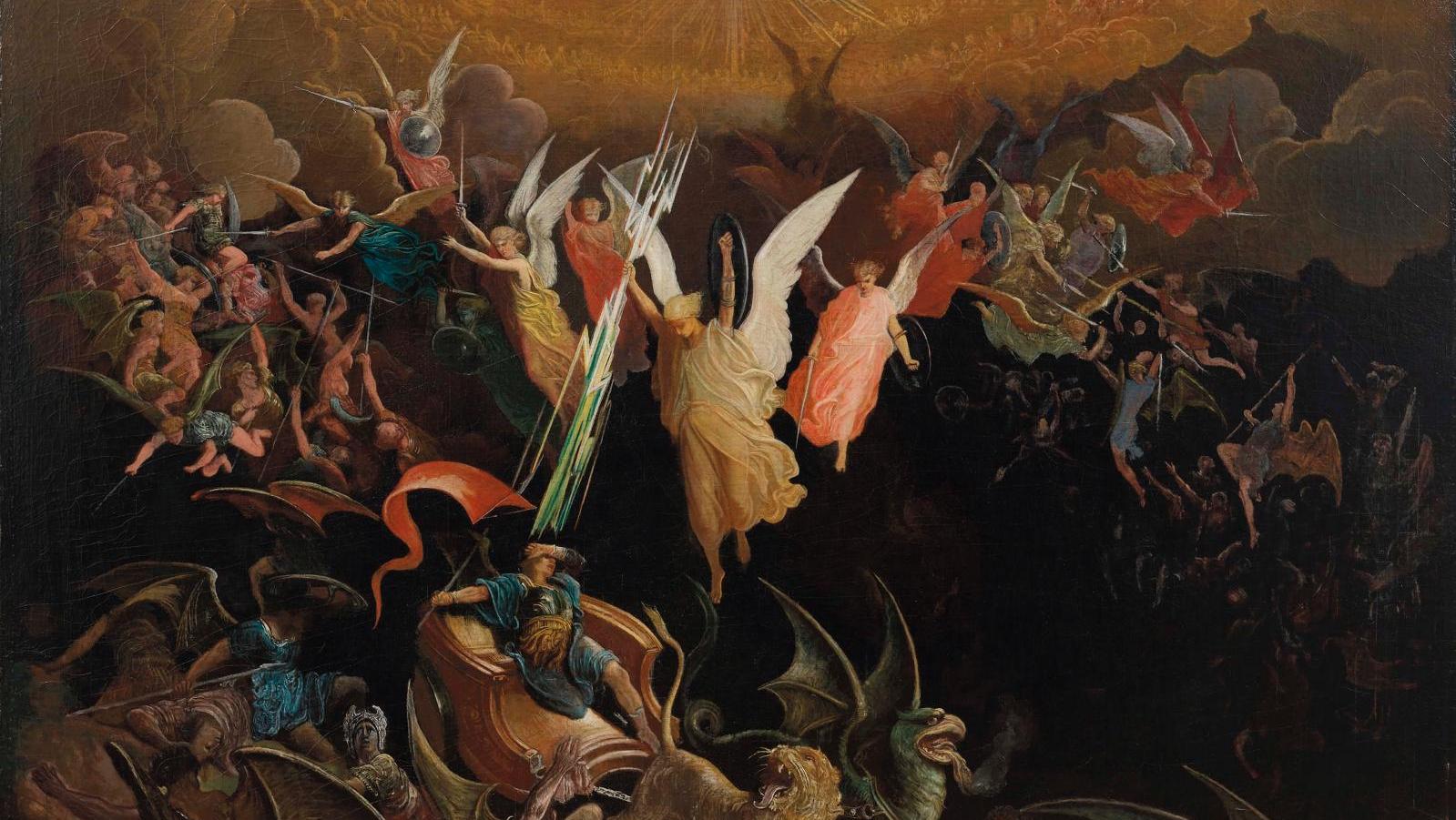 Gustave Doré, La Chute des anges rebelles, vers 1871-1872 (détail), Clase Fine Art.... London Art Week : l’union fait la force