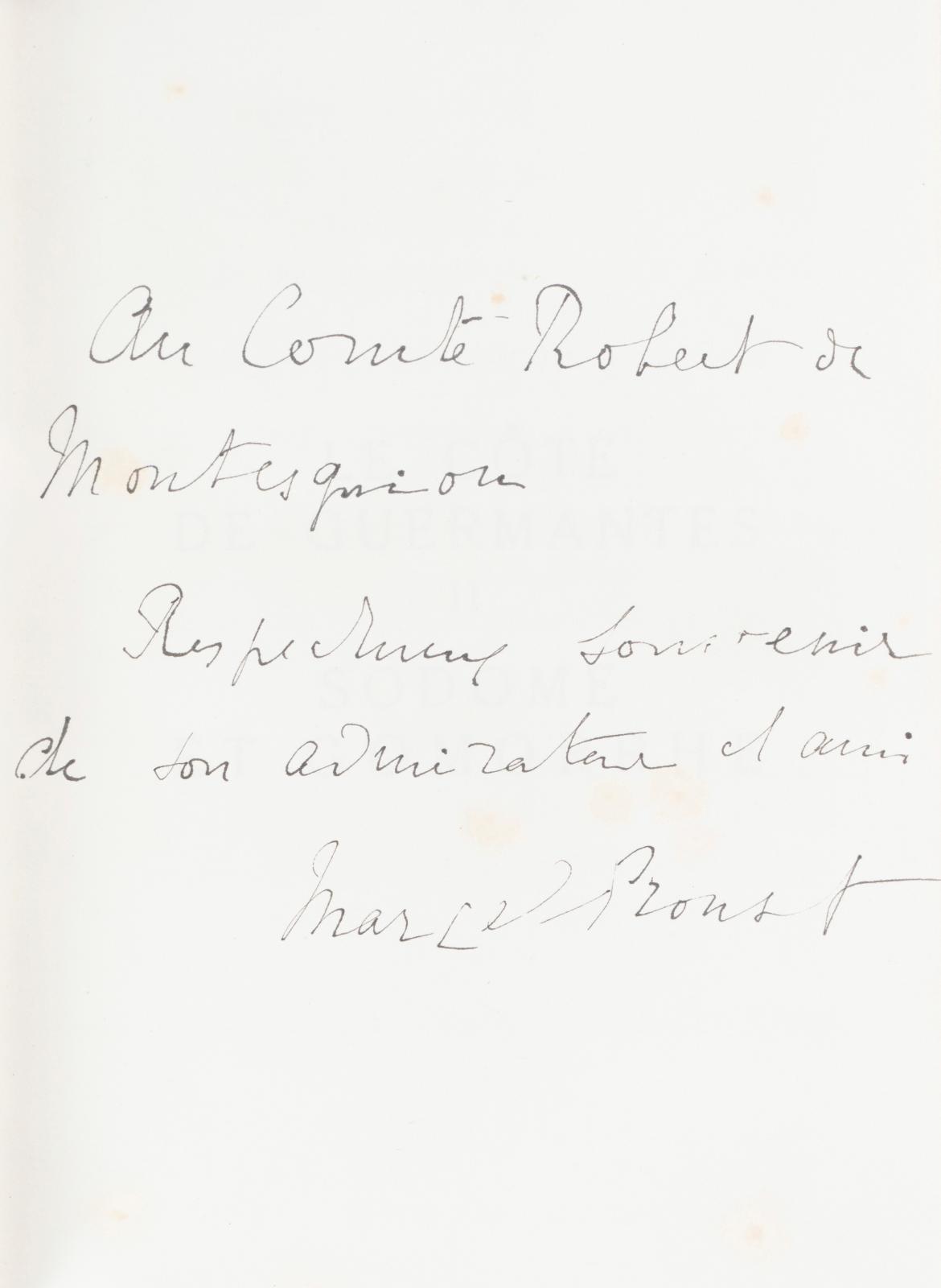 Collection Consten : de Proust à Montesquiou