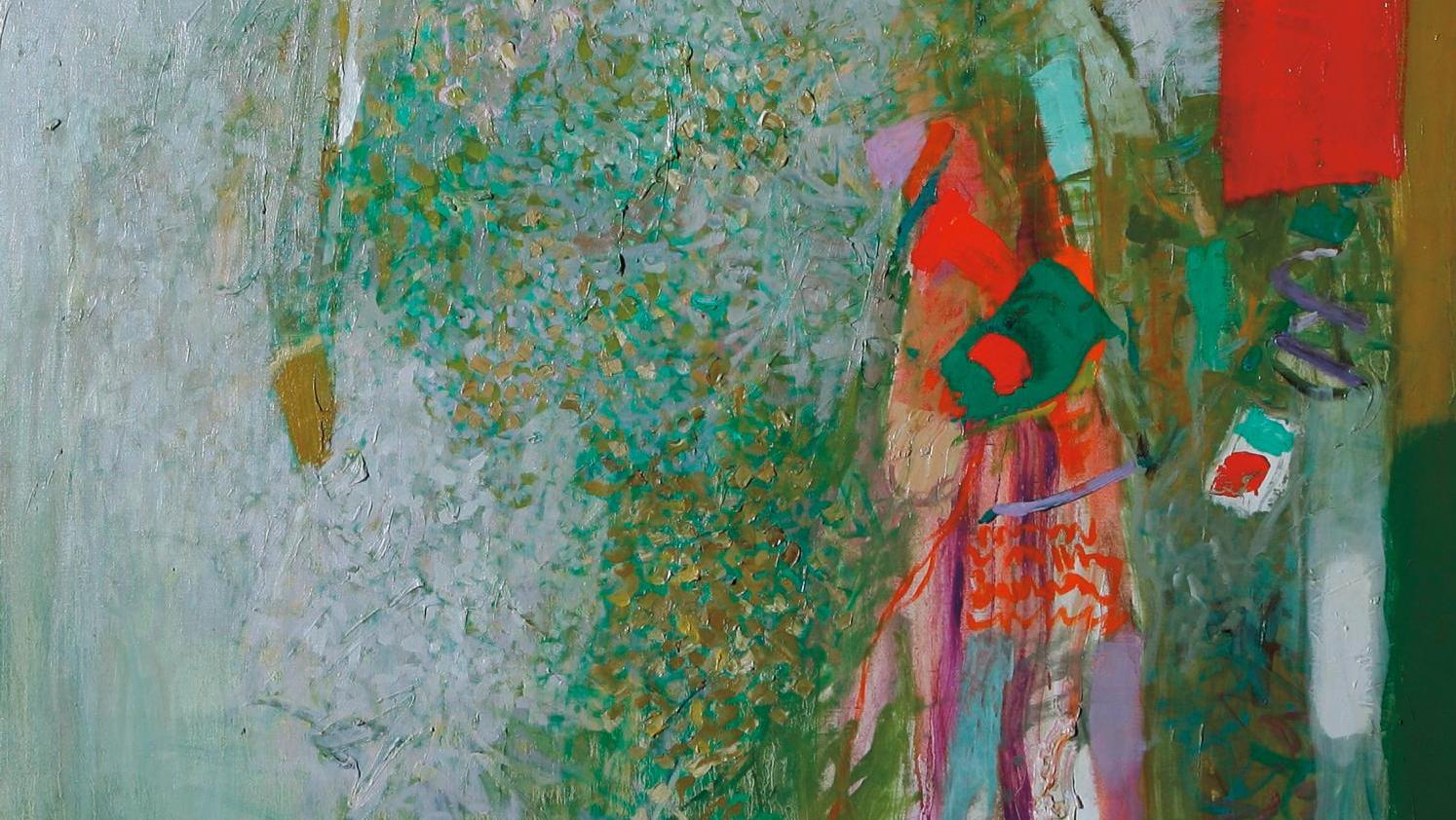 Shafic Abboud (1926-2004), L’Ébloui, 1997, huile sur toile, 128 x 122 cm. Estimation :... Les contes de Shafic Abboud