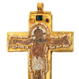 Croix pectorale byzantine du XIIe siècle - Panorama (avant-vente)