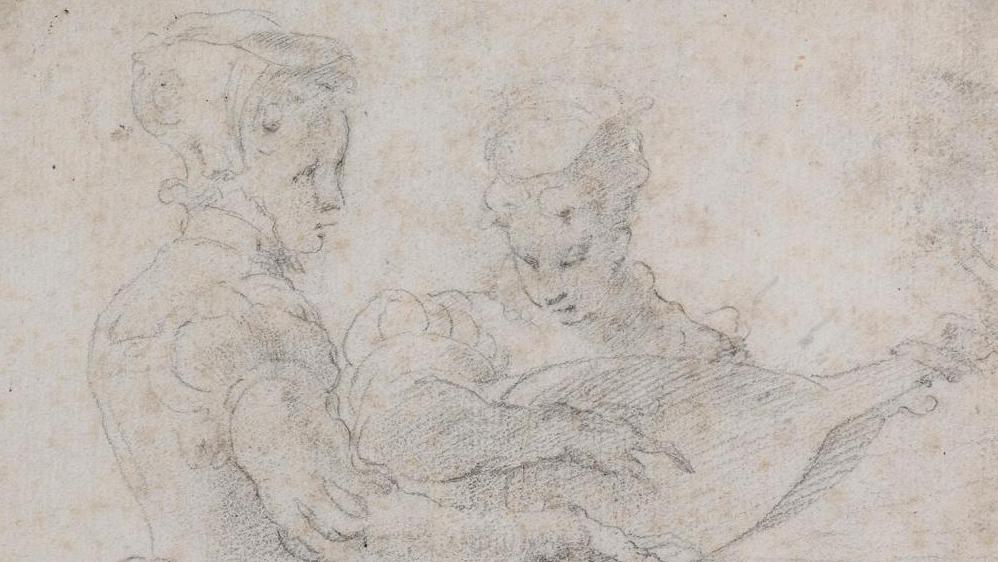Nicolo dell’Abate (1509 ?-1571), Concert avec une femme au clavecin et une autre... Le monde courtois de Nicolo dell’Abate