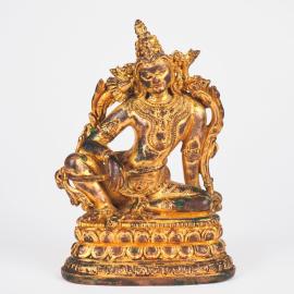 Divine Padmapani en bronze du Tibet 