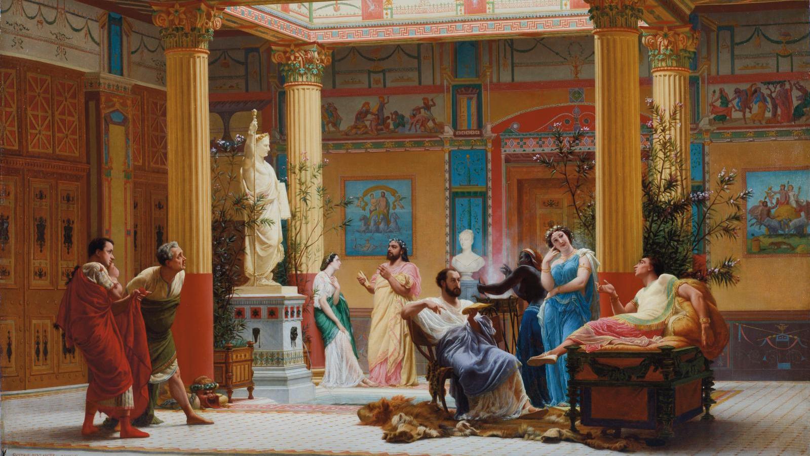 Gustave Boulanger, Répétition du « Joueur de flûte » et de la « Femme de Diomède »... Plon-Plon, un Bonaparte rouge et or à Ajaccio