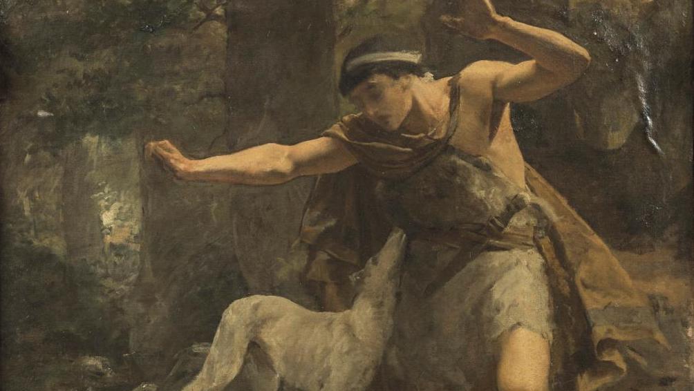 Alexandre Cabanel (1823-1889), La Mort de Procris, toile signée, 105 x 81 cm. Estimation :... La tragédie grecque selon Alexandre Cabanel