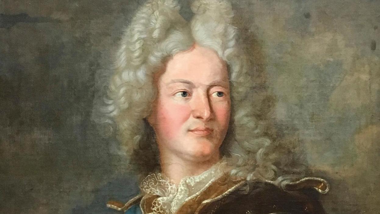 École du XVIIIe siècle, suiveur de Hyacinthe Rigaud (1659-1743), Portrait du comte... Portrait officiel du comte de Toulouse