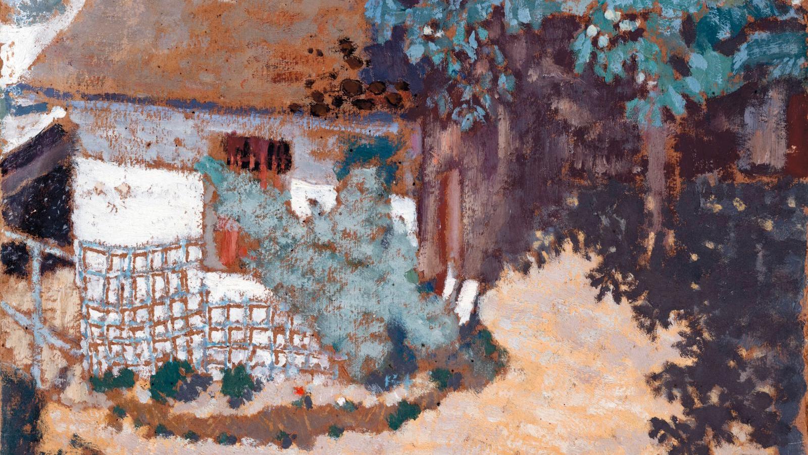 Édouard Vuillard (1868-1940), La Maison de Roussel à La Montagne, vers 1900, huile... Vuillard japonisant à Lausanne