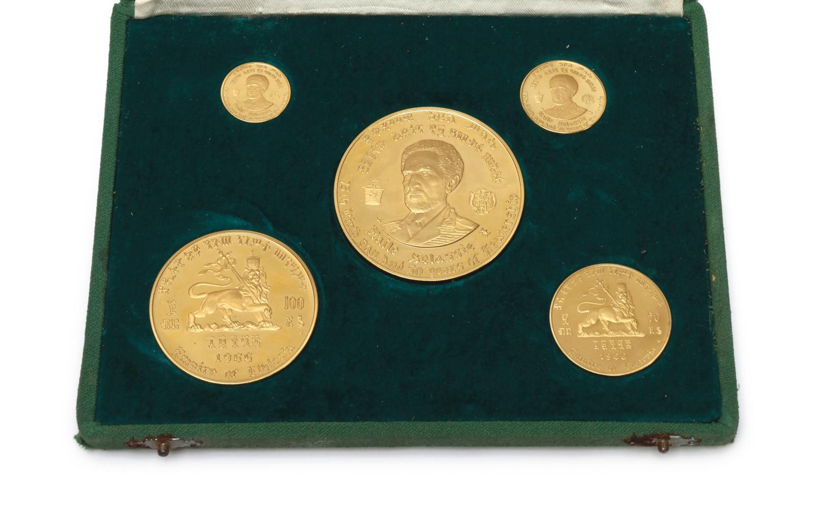 Monnaies d'or pour Hailé Sélassié