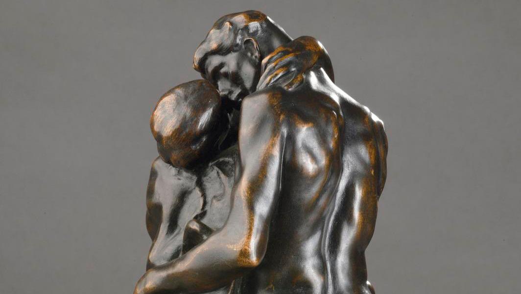 Auguste Rodin (1840-1917), Le Baiser (The Kiss), size No. 2, épreuve en bronze model... Rodin's Kiss: Cast Under the Master's Supervision 