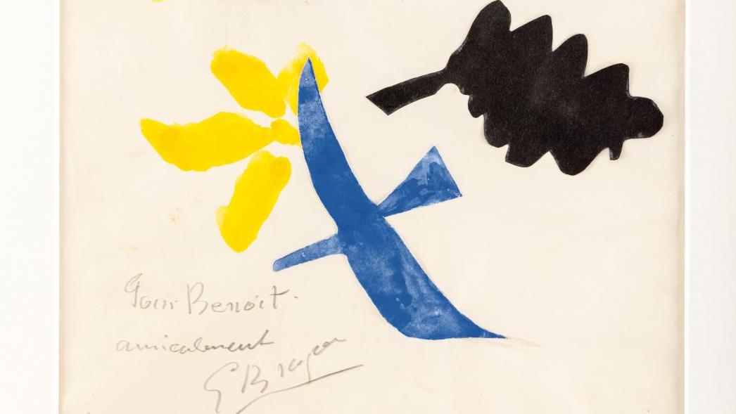 Georges Braque (1882-1963), Mariette dans l’atelier, lithographie, photographie Gilles... Les papiers de Braque chez Pierre-André Benoît à Alès 