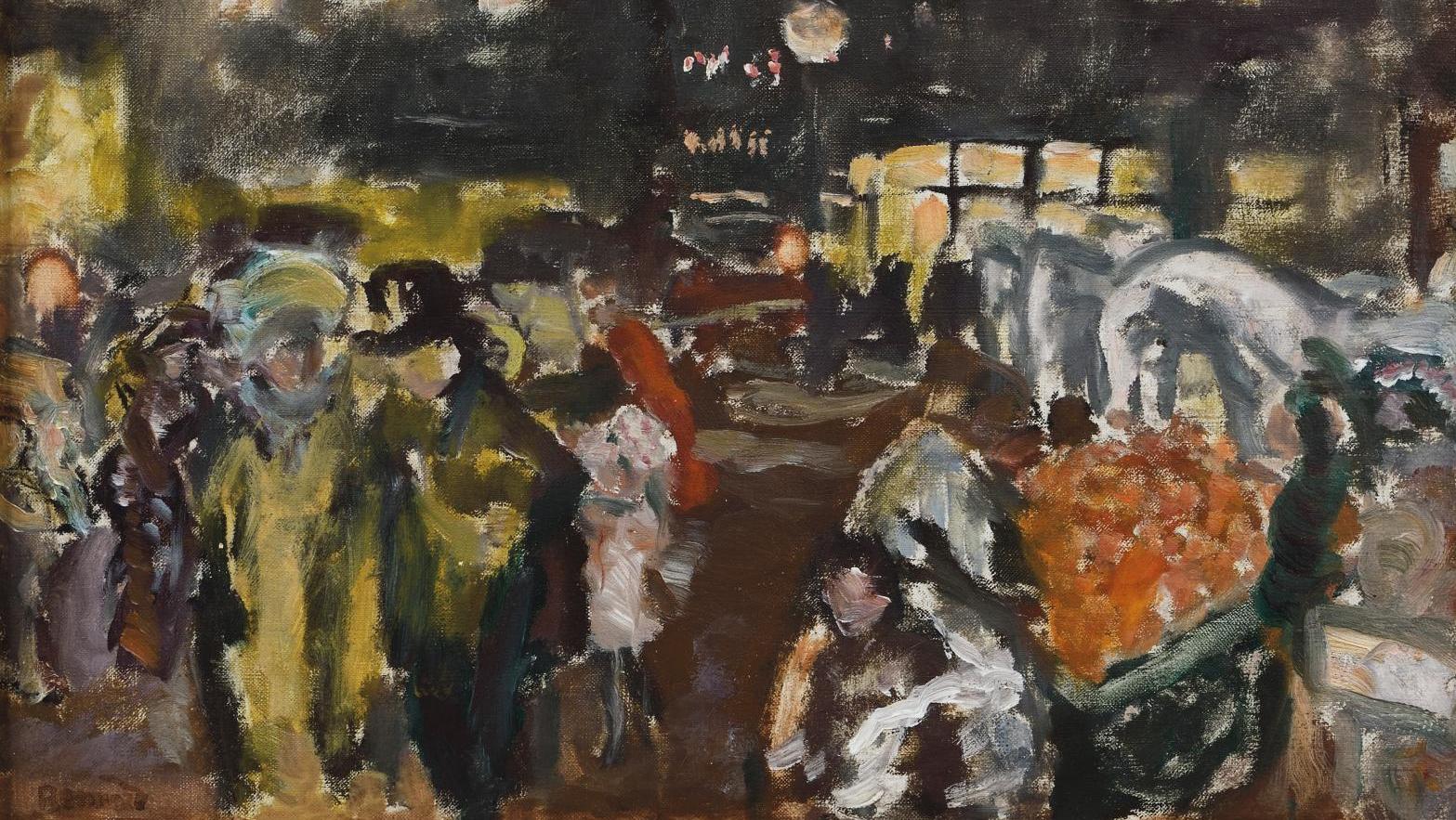 Pierre Bonnard (1867-1947), Boulevard de Clichy, 1907, huile sur toile , 28 x 40 cm.... Bonnard et les lumières de Paris