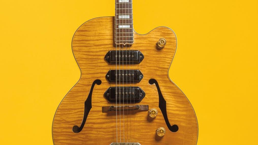Gibson ES-5N, guitare électrique archtop hollow body, 1949. Estimation : 100 000... La Gibson de T-Bone Walker
