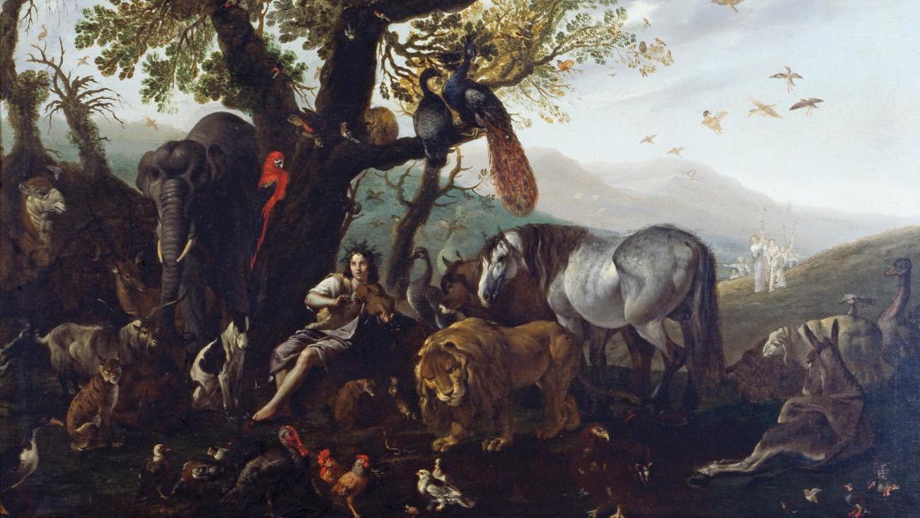 Sinibaldo Scorza (1589-1631), Orphée charmant les bêtes sauvages, Italie, vers 1615,... L'ode aux vivants du musée d’ethnographie de Genève