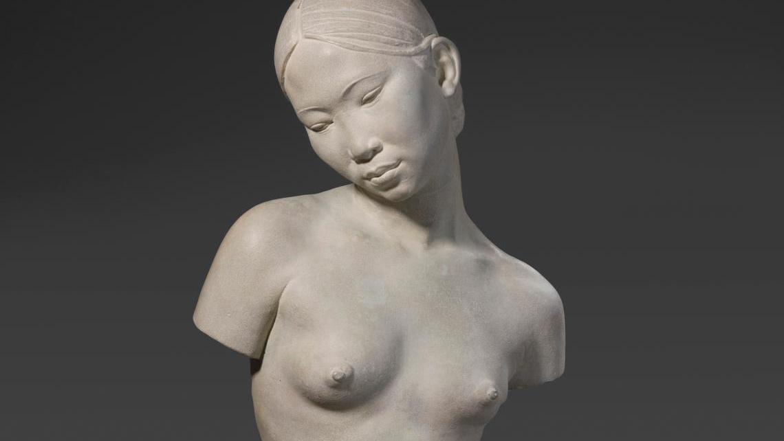 Évariste Jonchère (1892-1956), Jeune femme vietnamienne ou Torse de femme annamite,... Le Vietnam bien-aimé de Jonchère à Hàm Nghi 