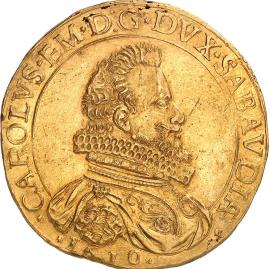 Rare écu d’or de Charles-Emmanuel Ier de Savoie - Avant Vente