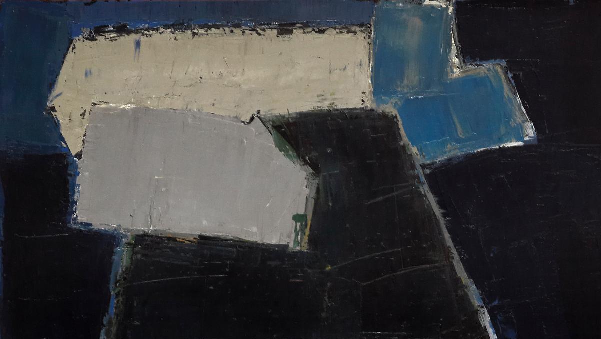Nicolas de Staël (1914-1955), Large Blue Composition, 1950-1951, oil on Isorel, 200... Nicolas de Staël: A Retrospective in Paris