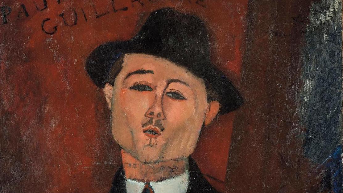 Amedeo Modigliani (1884-1920), Paul Guillaume, Novo Pilota, 1915, huile sur carton... Paul Guillaume, galeriste et collectionneur d’avant-garde 