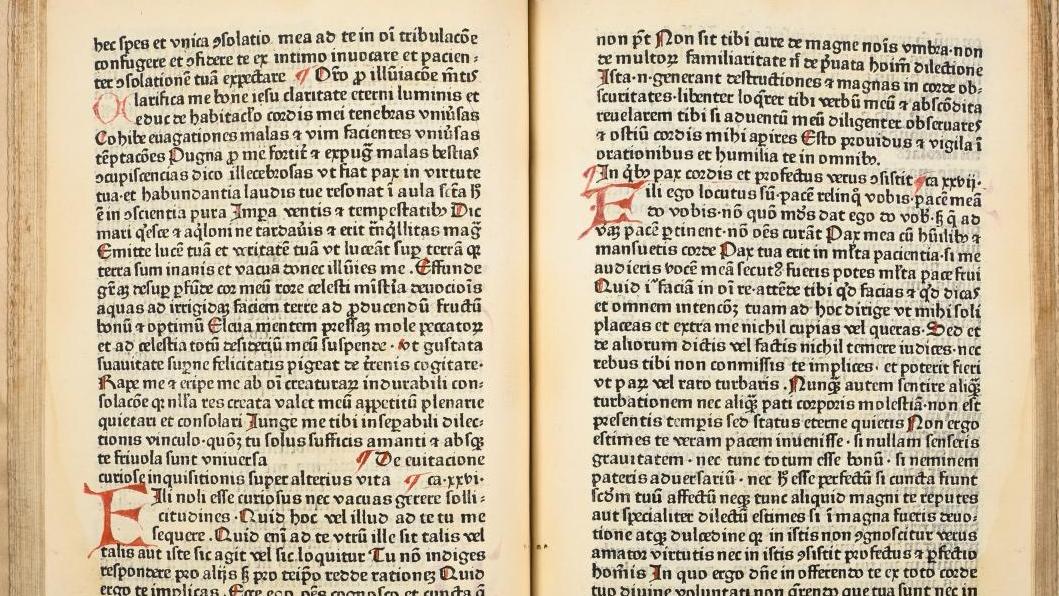 Thomas a Kempis (1380-1471 ?), De imitatione Christi. Incipit libellus consolatorius... Succès de librairie au Moyen Âge... et rareté !