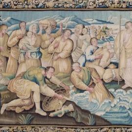 Moïse sur une tapisserie monumentale d'Aubusson