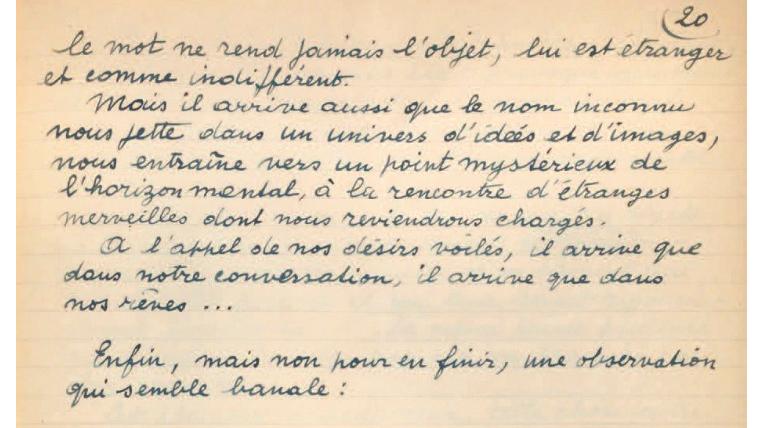 René Magritte (1898-1967), La Ligne de vie, manuscrit original orné de dix-neuf dessins... Un manuscrit éclairant de Magritte
