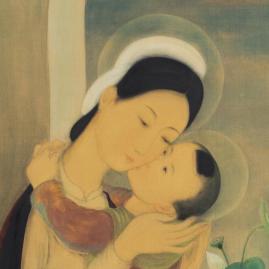 Maternité de Lé Phô : la peinture sur soie au sommet  - Zoom