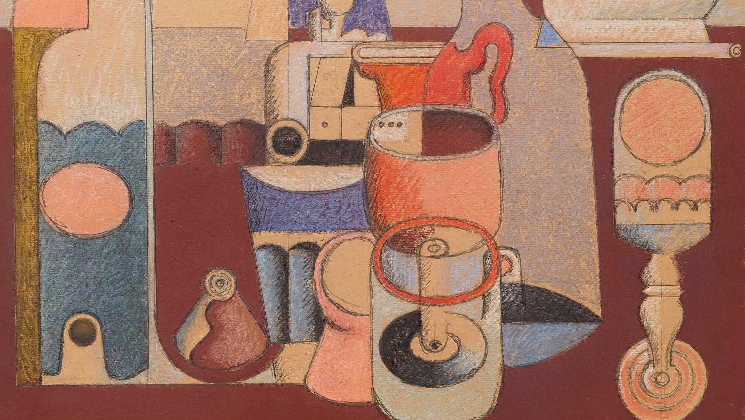 Charles-Édouard Jeanneret known as Le Corbusier (1887-1965), Still Life with Bottles,... “Still Life with Bottles” by Le Corbusier