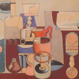 “Still Life with Bottles” by Le Corbusier