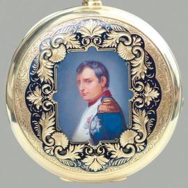 Napoléon sur une montre de poche signée Girard-Perregaux
