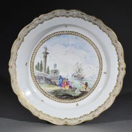 Tableau de porcelaine estampillé Gaspard Robert - Panorama (avant-vente)
