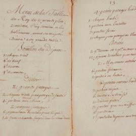 Un manuscrit invité à la table du Roi-Soleil
