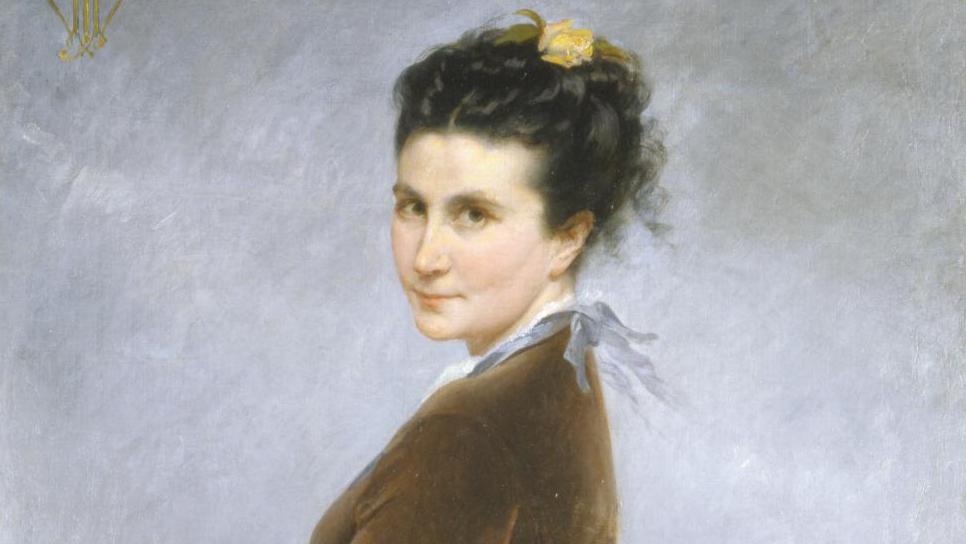 Autoportrait de Nélie Jacquemart, huile sur toile, probablement peint en 1868. ©... Madame Nélie Jacquemart-André : une collectionneuse originale de la Belle Époque
